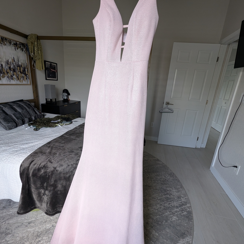 Elegant Pink Evening Gown